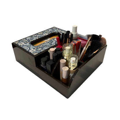 Multi Utility Organizer With Tissue Box Holder
