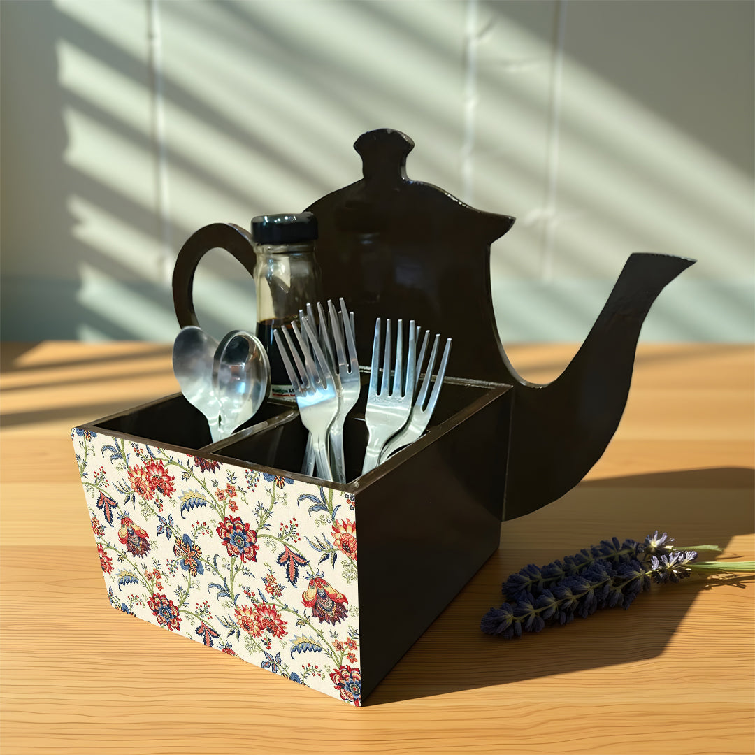 Cutlery Holder - Tea Pot Style
