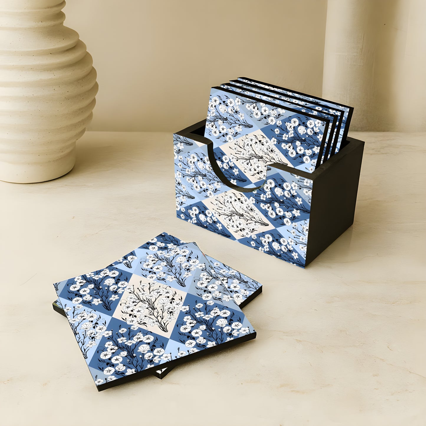 Coaster - Set Of 6 ( With Stand )