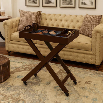 Butler Tray with Wheels