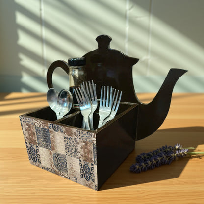 Cutlery Holder - Tea Pot Style