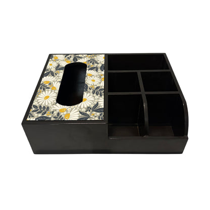 Multi Utility Organizer With Tissue Box Holder