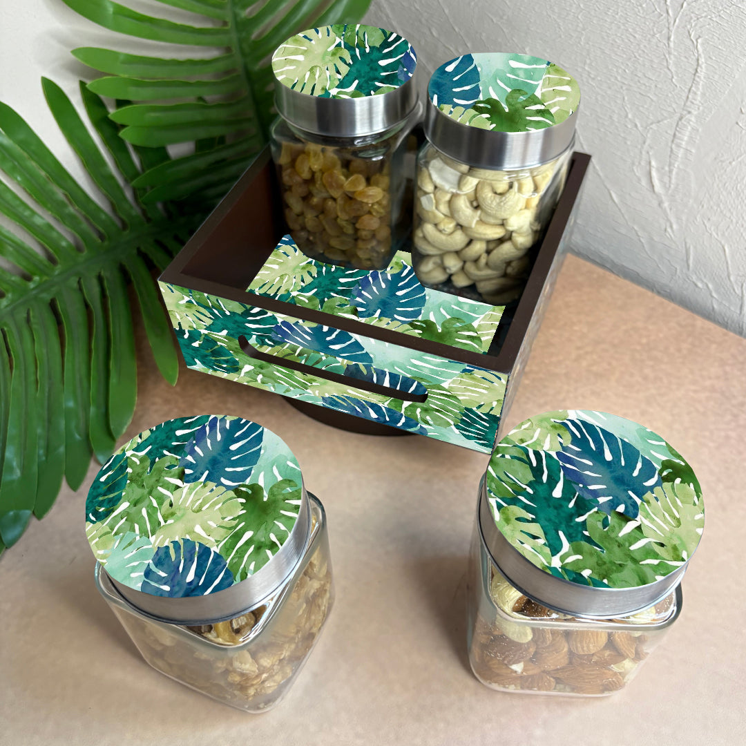 Jar Set : Glass Jars with Steel Lid ( Medium )