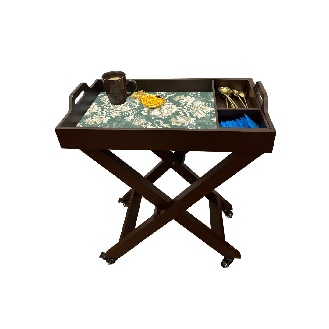 Butler Tray with Wheels