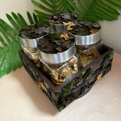 Jar Set : Glass Jars with Steel Lid ( Medium )