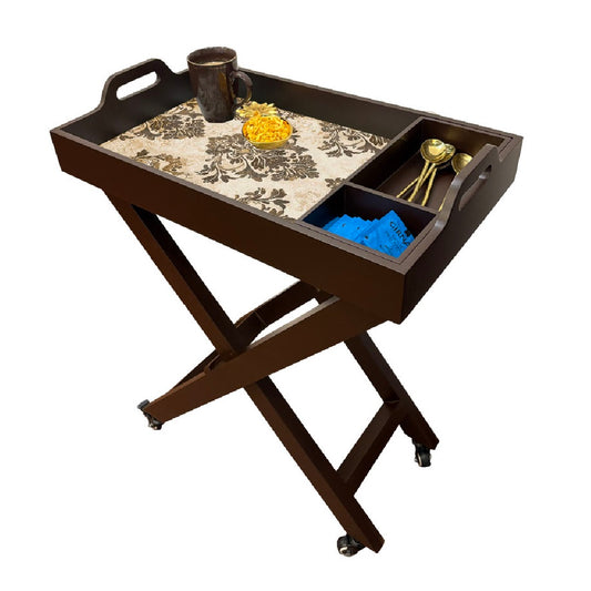 Butler Tray with Wheels