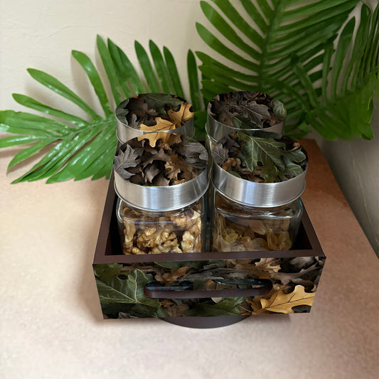 Jar Set : Glass Jars with Steel Lid ( Medium )