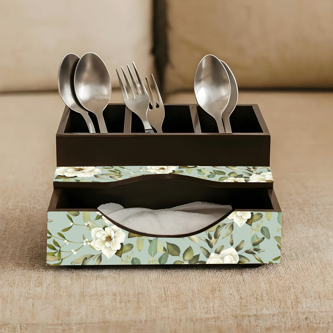 Cutlery Holder with Napkin Holder