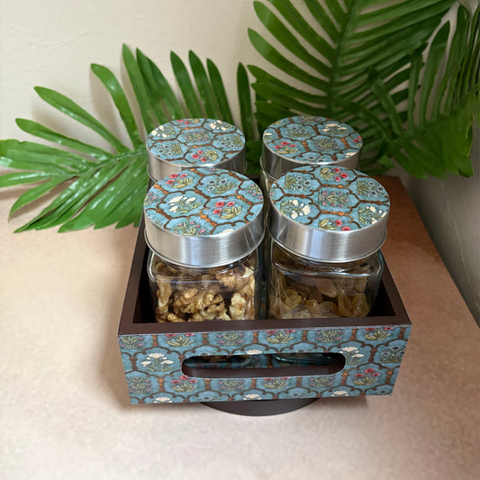 Jar Set : Glass Jars with Steel Lid ( Medium )