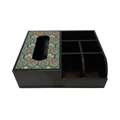 Multi Utility Organizer With Tissue Box Holder