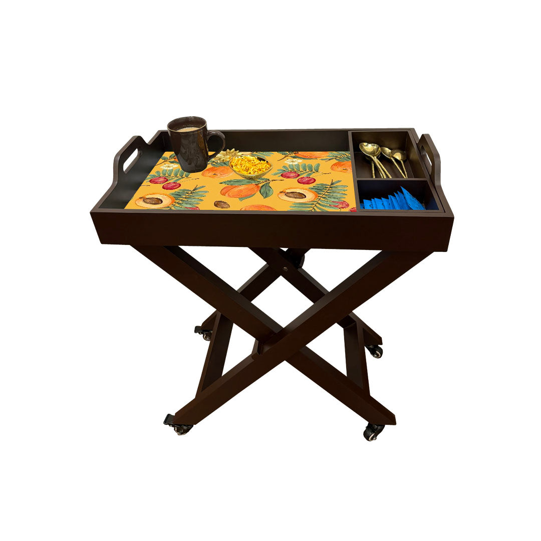 Butler Tray with Wheels