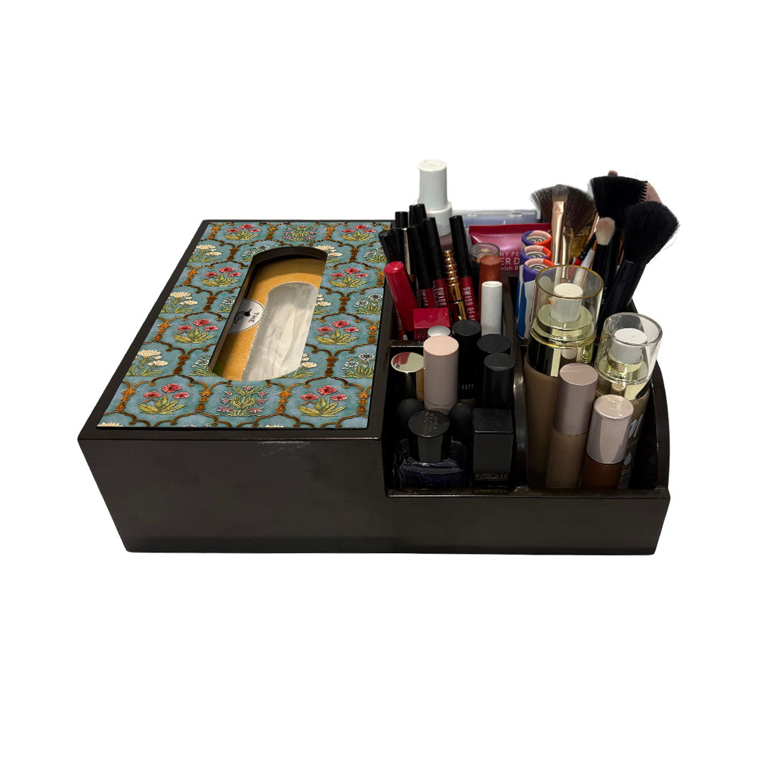 Multi Utility Organizer With Tissue Box Holder