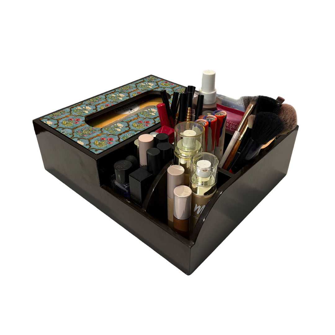 Multi Utility Organizer With Tissue Box Holder