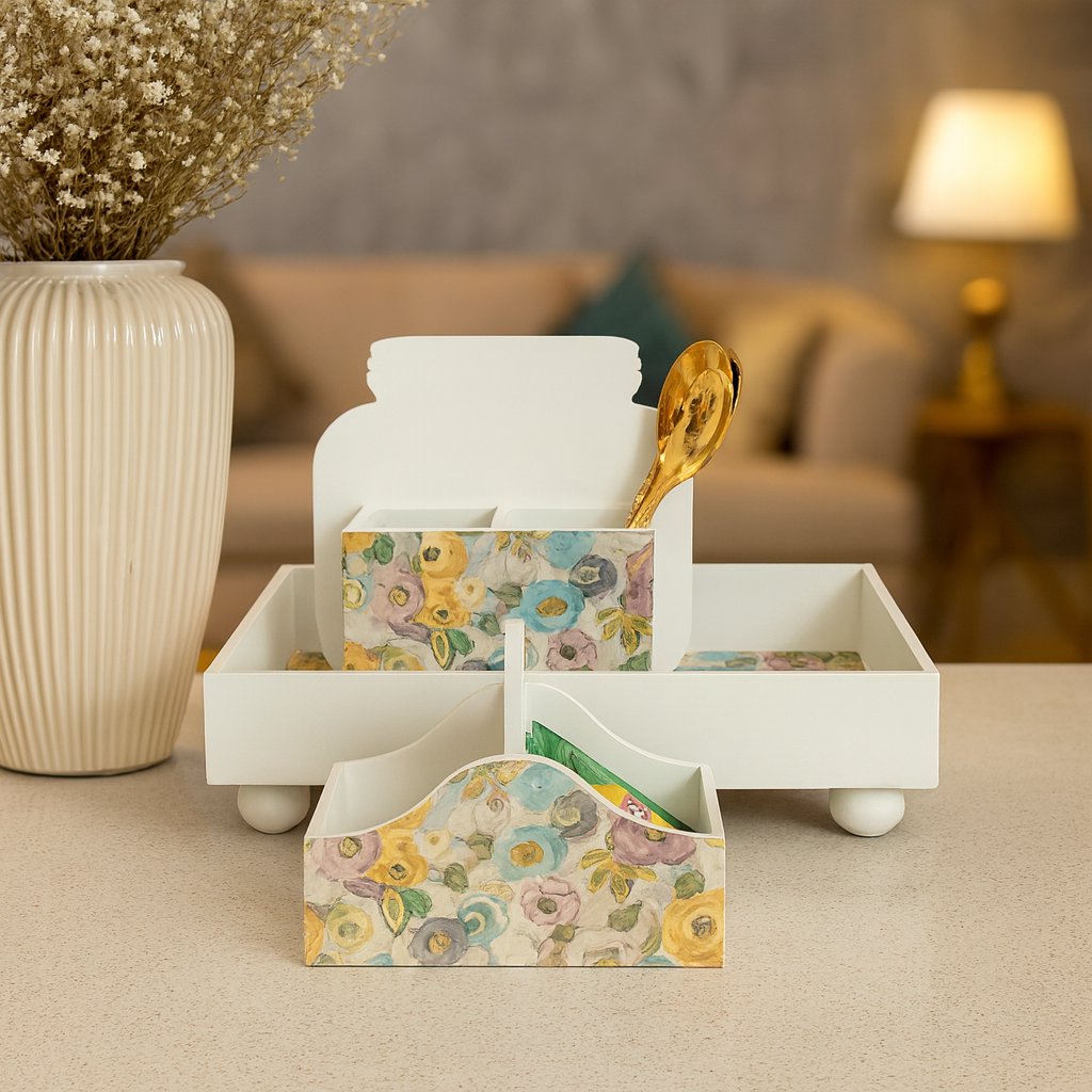 Combo | Tray, Cutlery Caddy & Tea Bag Caddy