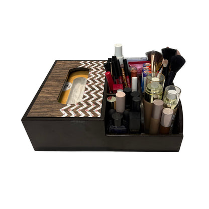 Multi Utility Organizer With Tissue Box Holder