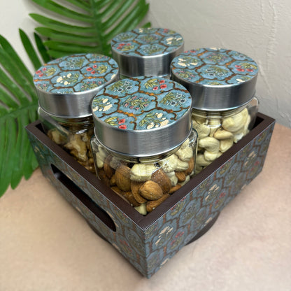 Jar Set : Glass Jars with Steel Lid ( Medium )