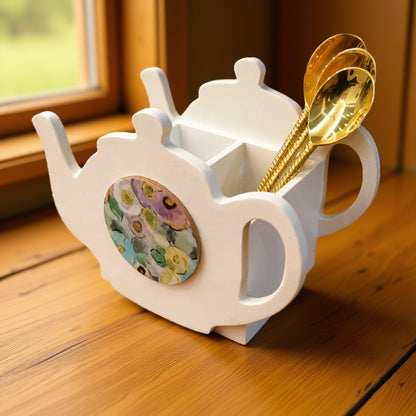 Cutlery Holder - Tea Pot Style
