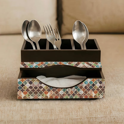 Cutlery Holder with Napkin Holder