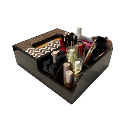 Multi Utility Organizer With Tissue Box Holder