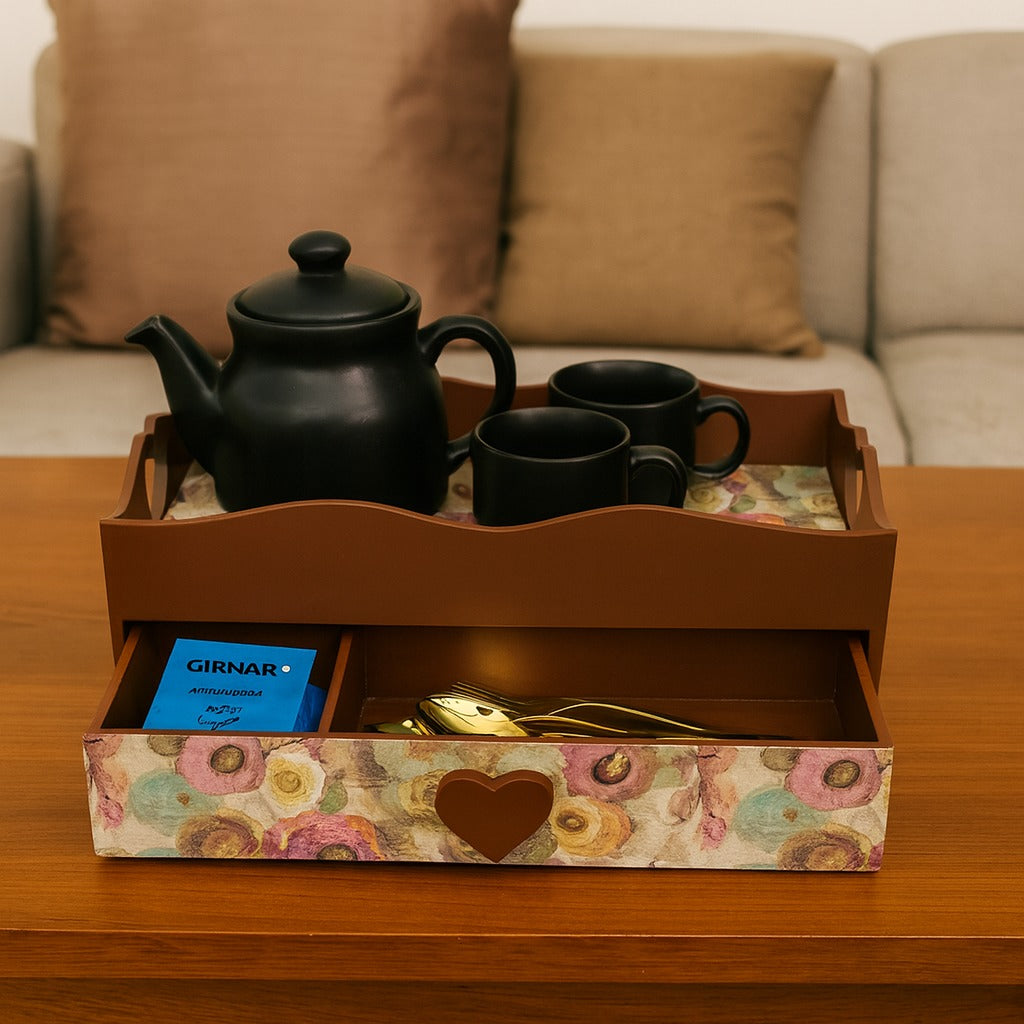 Drawer Tray Heart Handle