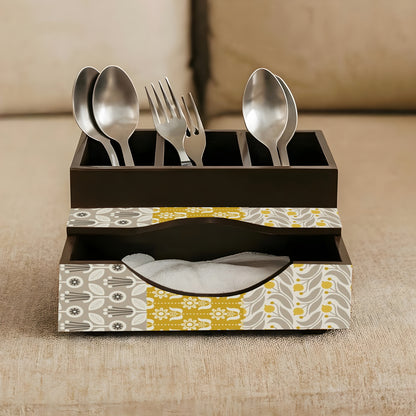 Cutlery Holder with Napkin Holder