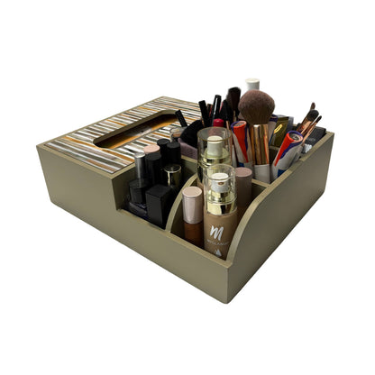 Multi Utility Organizer With Tissue Box Holder