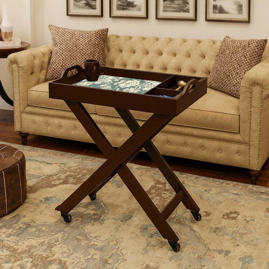 Butler Tray with Wheels