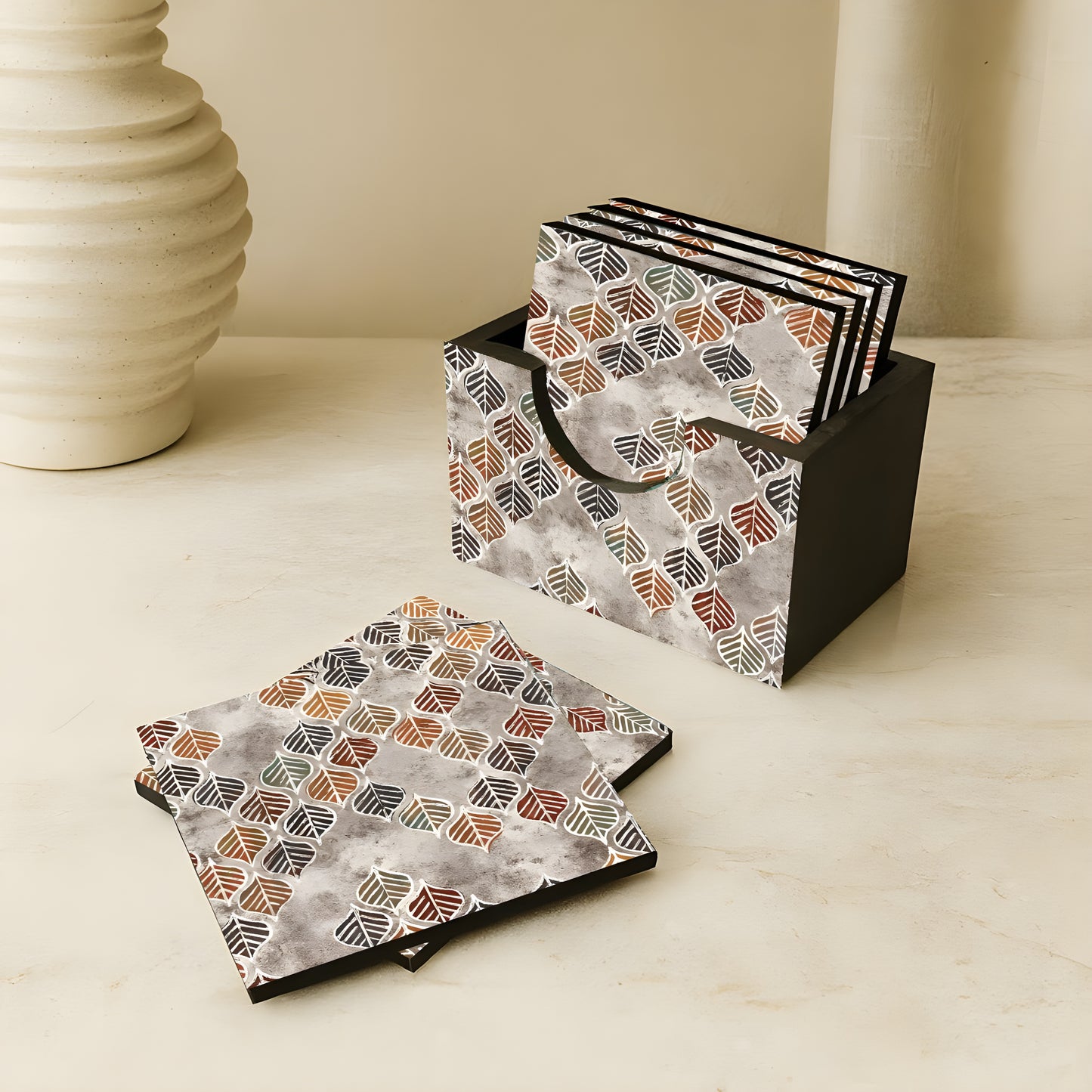 Coaster - Set Of 6 ( With Stand )