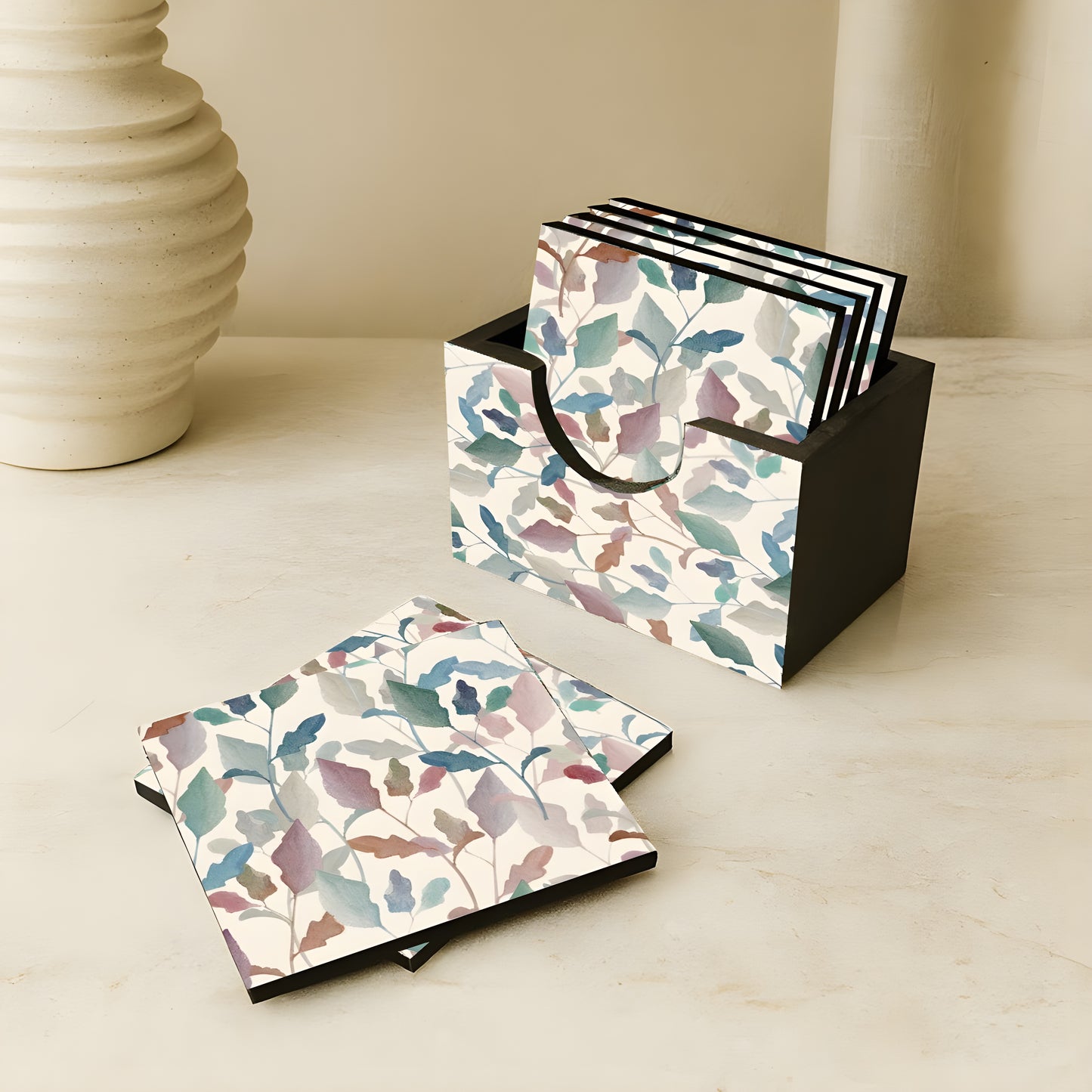 Coaster - Set Of 6 ( With Stand )