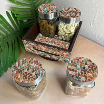 Jar Set : Glass Jars with Steel Lid ( Medium )