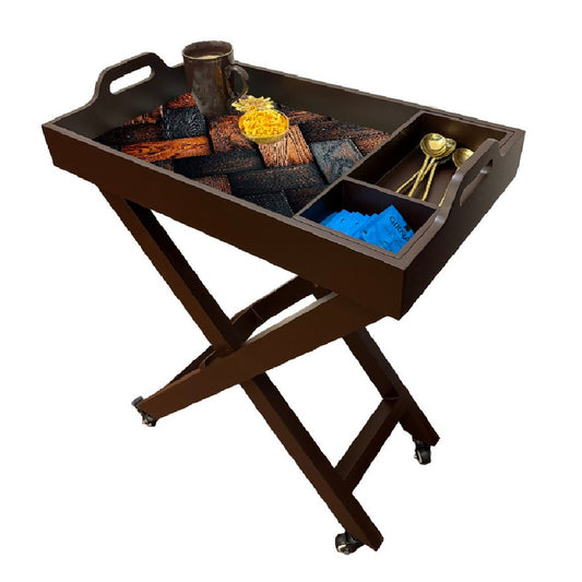Butler Tray with Wheels