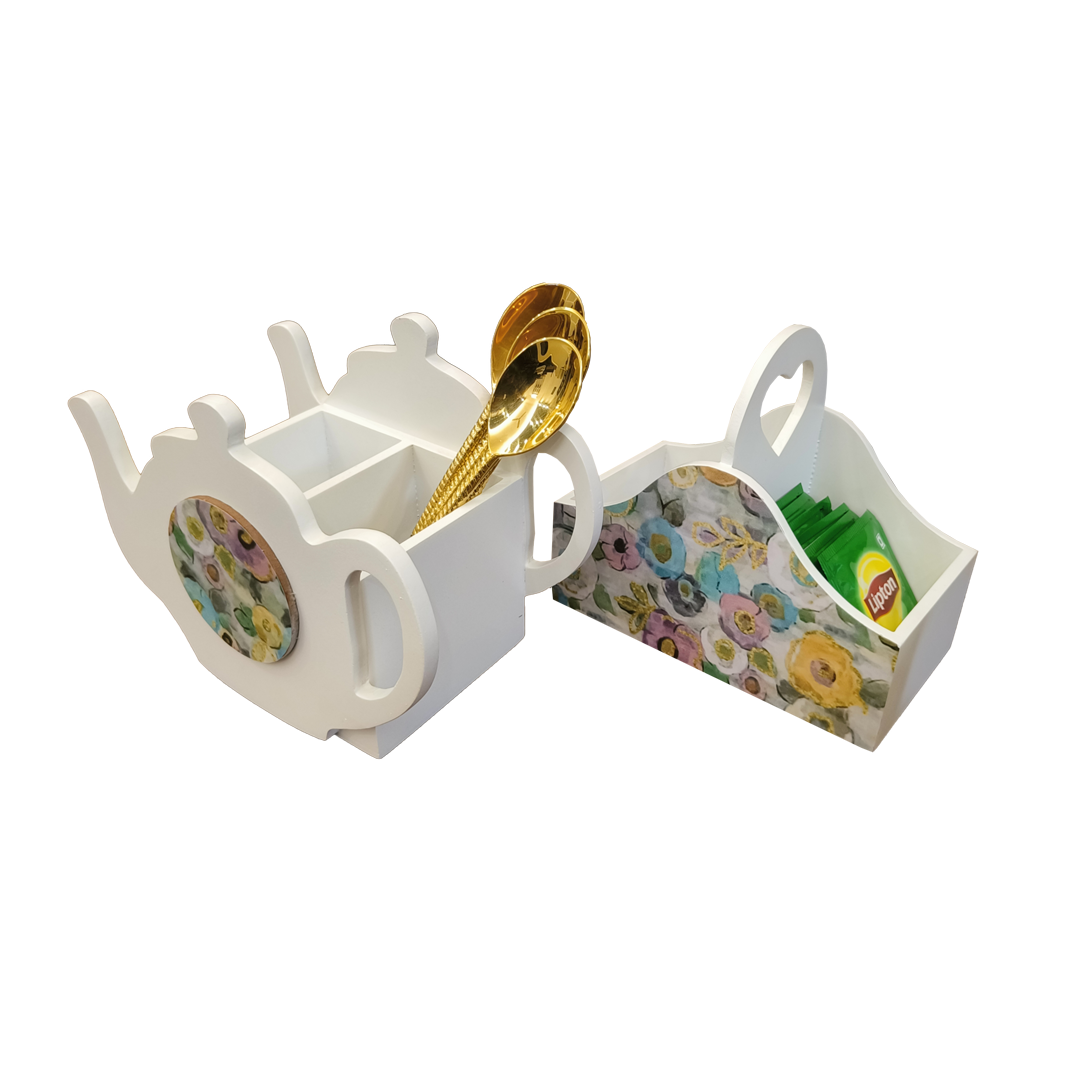 Combo | Tray, Cutlery Caddy & Tea Bag Caddy