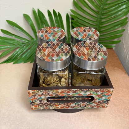 Jar Set : Glass Jars with Steel Lid ( Medium )