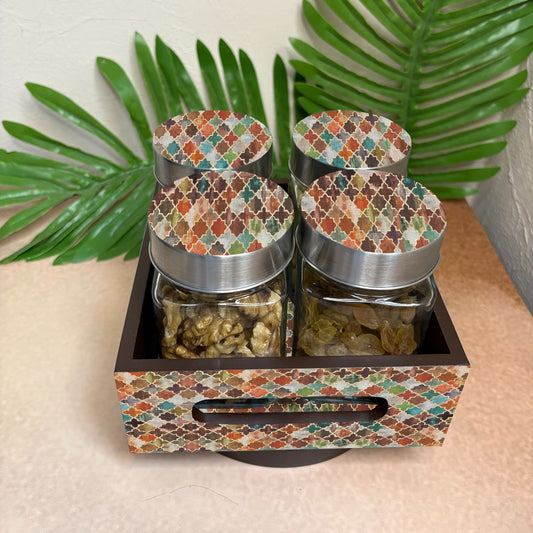 Jar Set : Glass Jars with Steel Lid ( Medium )