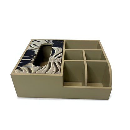 Multi Utility Organizer With Tissue Box Holder