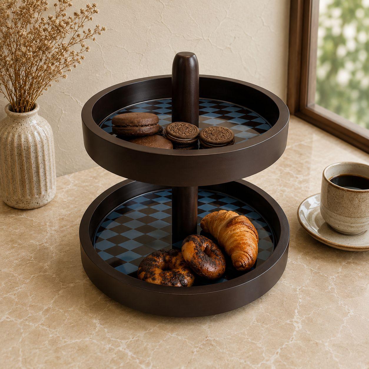 2 Tier Rotating Stand - Marina