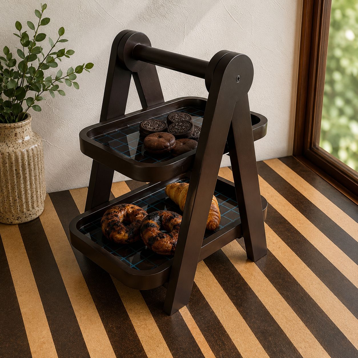 2 Tier Rotating Stand - Axis