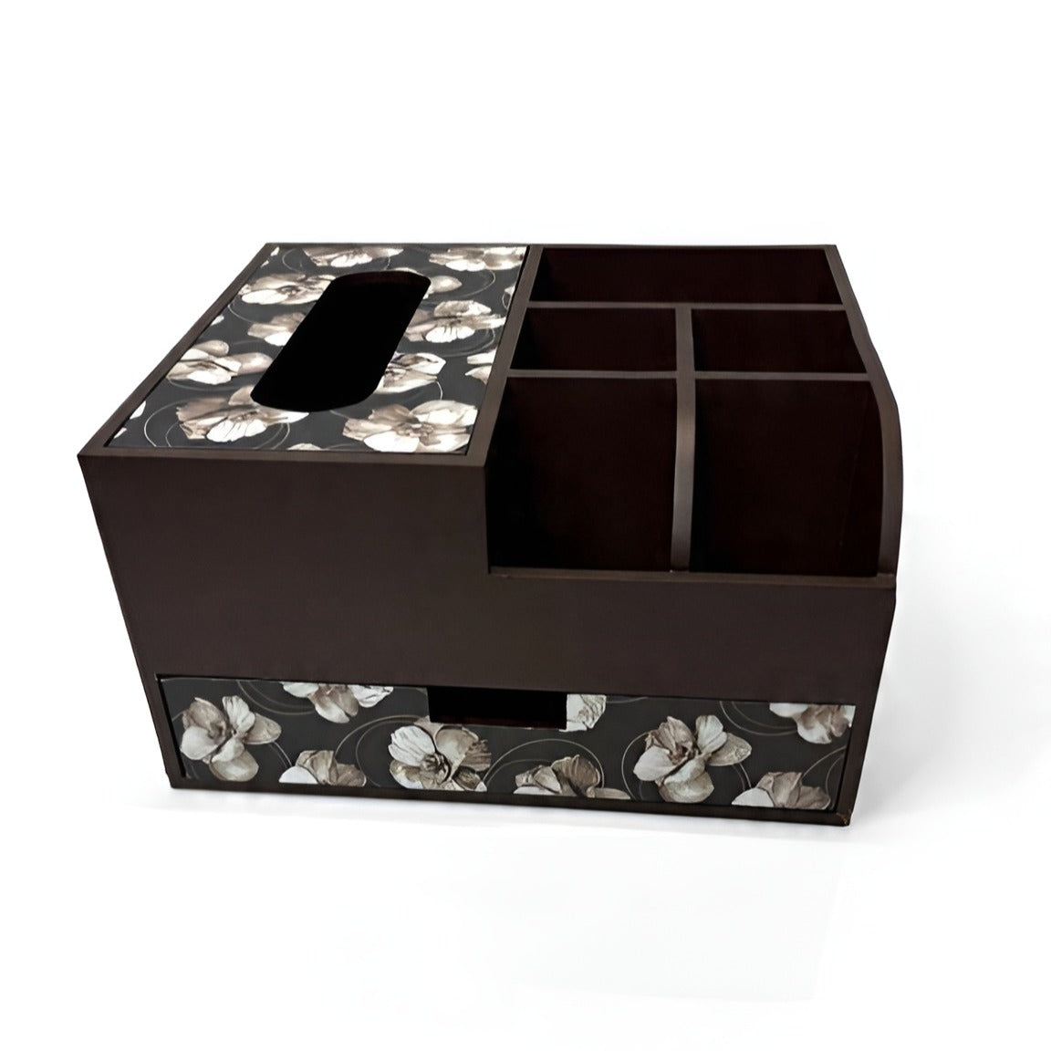 Multi Utility Organizer With Tissue Box/Drawer
