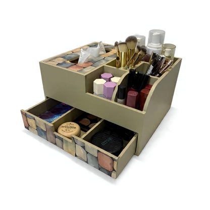 Multi Utility Organizer With Tissue Box/Drawer