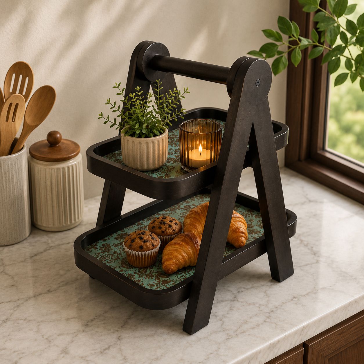 2 Tier Rotating Stand - Axis