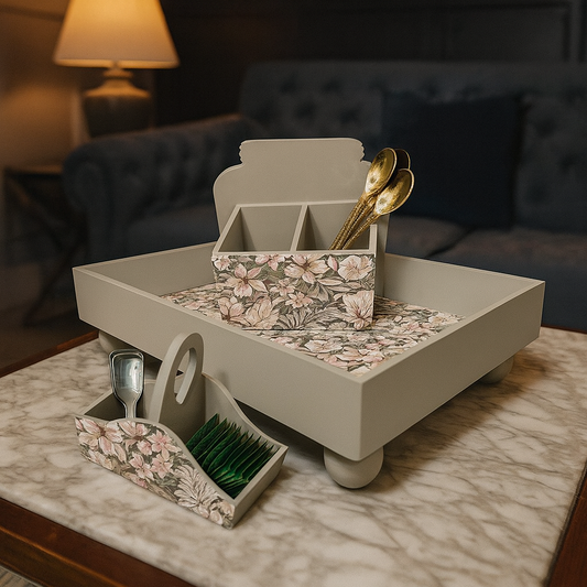 Combo | Tray, Cutlery Caddy & Tea Bag Caddy