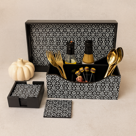 Combo | Tray, Coaster & Cutlery Holder